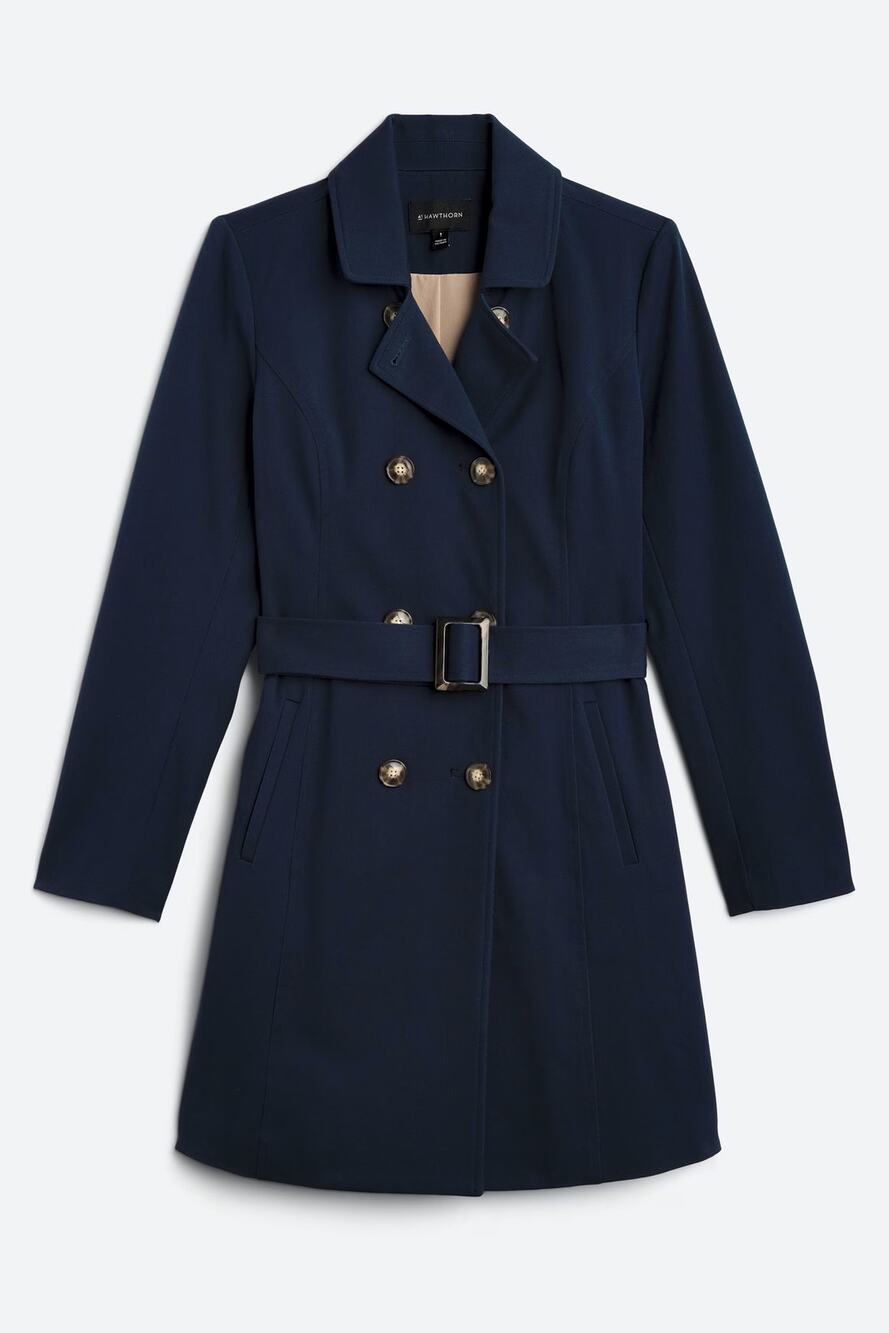 41 Hawthorn Crue Long Belted Trench Jacket XXL - EUC